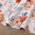 thumbnail image 4 of Uuszgmr Toddler Girls Fashion Summer Flower Dress Babys Kids Tutu Dress With Sun Hat Girls Sling Cake Dress Floral 2Pcs Outfits,Size:4-5 Years, 4 of 6