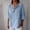 Light Blue, variant on Linen Cotton Shirts for Women,Notch Neck 3/4 Rolled Sleeve Button Shirts,Loose Fit Blouses Wrinkle-Free Tops for Casual Fridays,Team Lunches,Client Check-ins,Post-Work Happy Hours White M