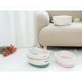 thumbnail image 5 of Unique Bargains Woven Storage Basket Shelf Storage Bin for Home Clothes with Handles Pink, 5 of 6