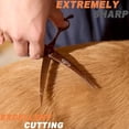 thumbnail image 6 of Coppery Brown Curved Shears - 7inch Pet Grooming Scissors, 6 of 8