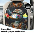 thumbnail image 5 of Fuzoiu Hip-Hop Duck Print 2 Pack Kick Mat Back Seat Protector With 3 Storage Pockets, Universal Car Seat Back Organizer For Kids Pets, Waterproof Backseat Protector For Most Car, 5 of 8