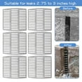 thumbnail image 3 of AQRS 20 Pcs Brick Weep Hole Covers for Brick Walls Stainless Steel Can Be Cut or Stacked to Fill Different Size Weep Holes Wall Gap Fillers Brick Wall Leak Cover, 3 of 8