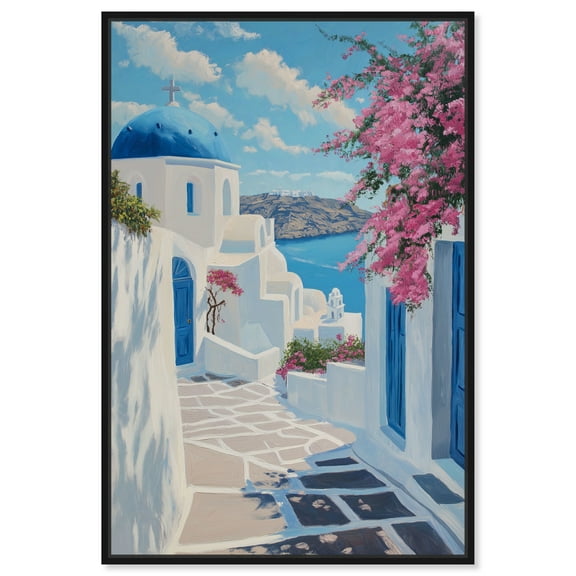 Seabreeze Sanctuary Canvas Coastal Wall Art by Art Remedy, Black Frame, 10" x 15"