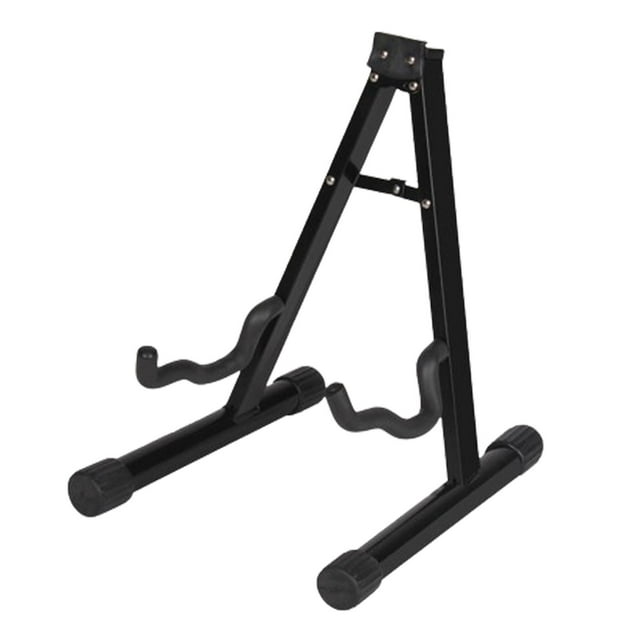 Ruiboury Iron Stable Frame Universal Folding Instrument Stand Soft Foam Arms For Secure Support And Scratch Bass Stand Black 30x25x37cm