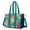 Pioneer Flower Floral-3, variant on Teacher Tote Bag,Pioneer Flower Floral Print Pattern Teacher Utility Tote Bag,Large Work Tote Bags for Women with Multiple Pockets,Top Zipper Closure,13.8x10.6x6.7 Inch