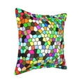 thumbnail image 2 of Bingfone Decorative Pillow Covers 16"X16" Colorful Tie Dye Stained Glass Couch Pillow Cases Modern Farmhouse Covers For Couch Sofa Bed, 2 of 9