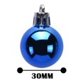 thumbnail image 3 of Esfera Navideña Holiday Time Diseño Brillante Azul de 30 mm, 3 of 3