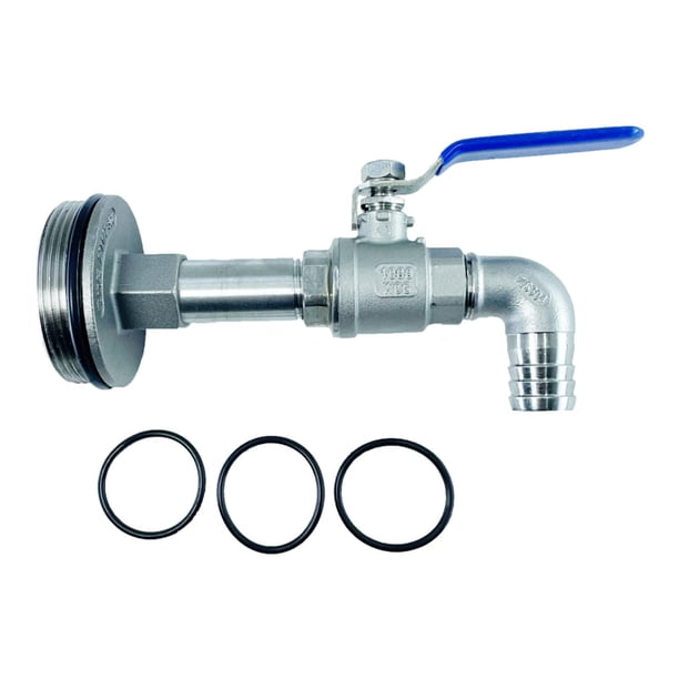 Grifo para bidón, válvula para tanque IBC, accesorio G2" con juntas, adaptador de salida de agua de 2" Base Convexa 20mm