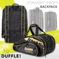 thumbnail image 3 of Franklin Sports Pickleball Paddle Bag - Pro Series Pickleball Bags for Paddles, Pickleballs, Gear + Equipment - Pickleball Paddle Bags for Men + Women - Perfect for Gear + Accessories - Black/Gold, 3 of 13