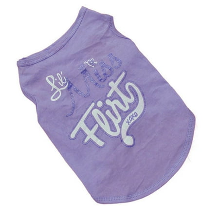 T Clothes Small Vest Shirt Pet T-Shirt Fashion Puppy Dog Cat Summer S Pet clothes Pet Vest DOPI(2Pack)