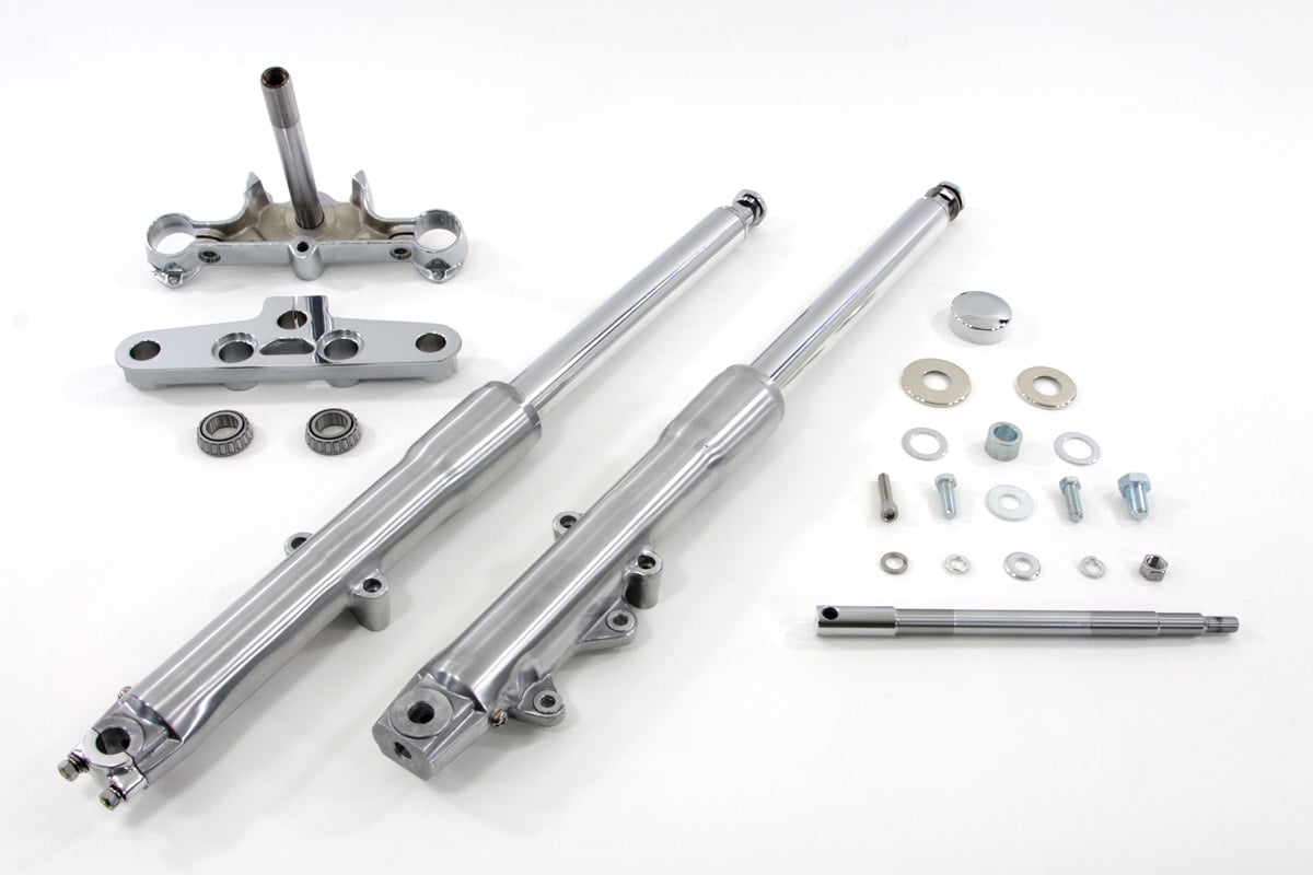 41mm Fork Assembly with Polished Sliders,for Harley Davidson,by VTwin