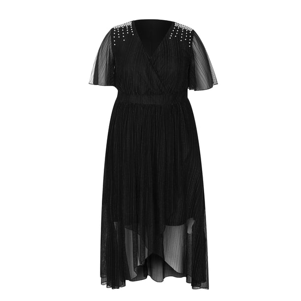 black dress with white feathers Oscar de La Renta Feather Embroidered Dress main image 0