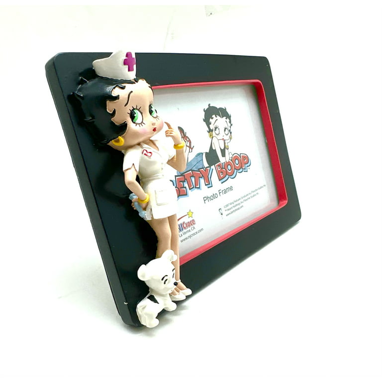 Black Betty Boop Picture Frame - Nurse Betty Boop Wood Picture