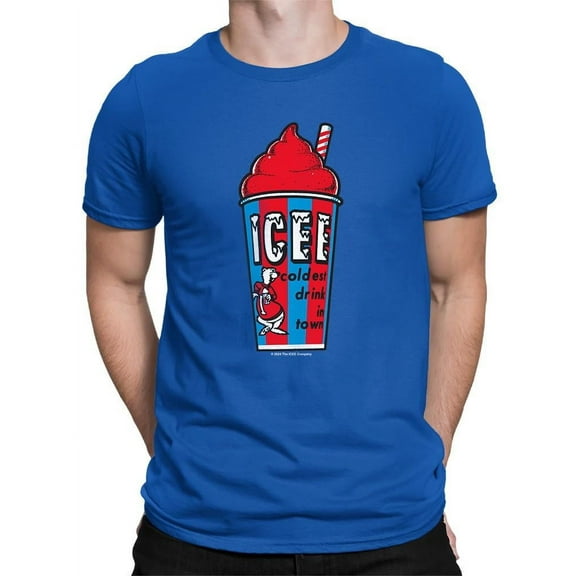 Classic Cup Design - Retro ICEE 'Coldest Drink In Town' Graphic Men's T-shirt
