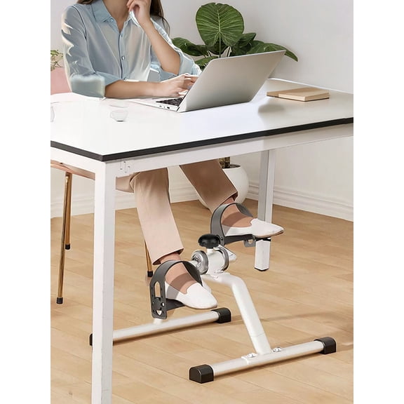 SHexzsg Foot Pedal Exerciser Foldable Portable Exercise Bike with Adjustable Resistance, Non-slip Base for Home Office Workout