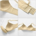 thumbnail image 5 of Plus Size Bra for Women Push up Breathable Comfortable Bra Underwear Seniors Everyday Bras (38/85BC, Beige), 5 of 6