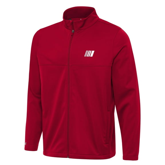 Men's-Antigua Red NASCAR Merchandise Links 2 Full-Zip Golf Jacket