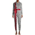 thumbnail image 5 of Derek Heart Women's and Women's Plus Christmas Present Pajamas Union Suit, 5 of 6