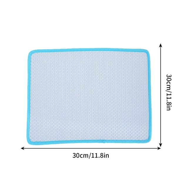Yhmxh Tapis Rafraîchissant pour Animaux Coussin en Soie Glacée pour Chiens Chats Couverture Rafraîchissante Lavable pour Lit Canapé Siège de Voiture Sol