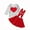 Red, variant on Toddler Baby Girl Valentine's Day Clothes Outfit Long Sleeve Dot Heart Shirt Top Suspender Strap Red Skirts Set for 5-6T