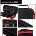 thumbnail image 4 of Estuche para juegos Nintendo Switch (cremallera roja), estuche OLED para Nintendo Switch con 20 ranuras para tarjetas, accesorios para Switch, 4 of 5