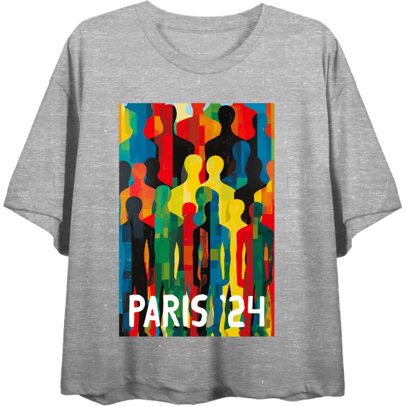 Silhouettes Women's Crew Neck Short Sleeve Crop Tee