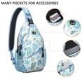 thumbnail image 3 of Crab and Tropical Sea Life Pattern Lightweight Sling Backpack Durable Crossbody Bag Multi-Functional Design Perfect for Travel Hiking and Outdoor Activities, 3 of 6