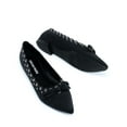 thumbnail image 5 of DREAM PAIRS Women's Ballet Flats with Bow & Scalloped Detail - Soft Micro Suede Pointed Toe Shoes for Casual & Formal Wear, 5 of 8