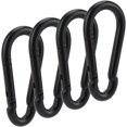 thumbnail image 1 of Carabiner Clip Black Spring Snap Hook 3 Inch Steel Link Buckle Heavy Duty 8x80mm, 1 of 5