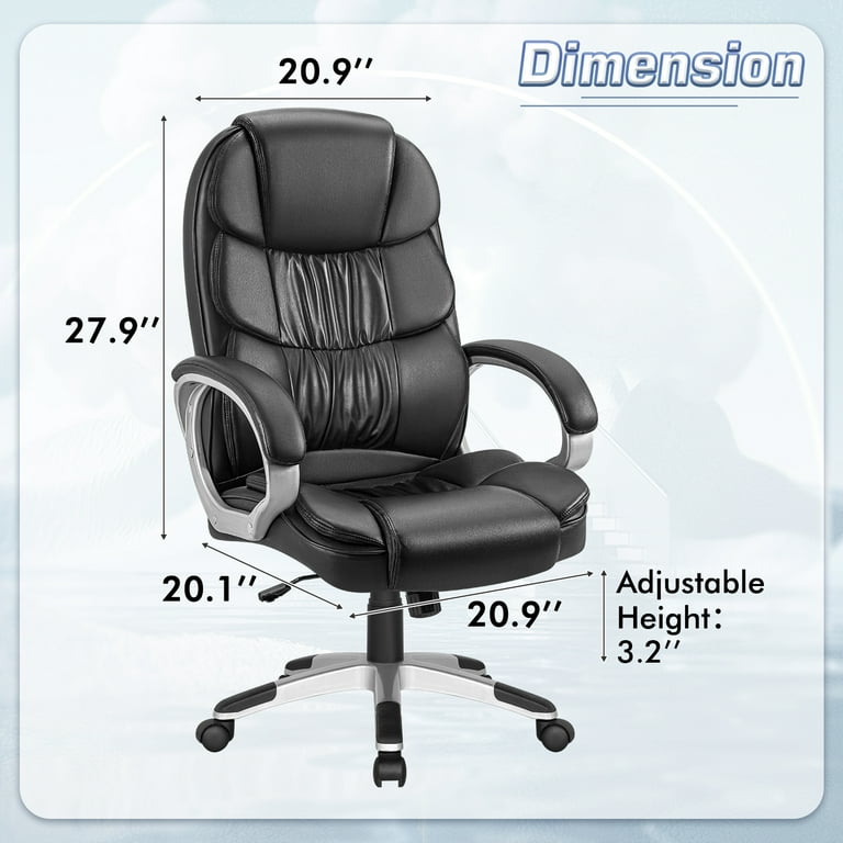 Lacoo Comfortable High Back Executive Chair with Arm Rests Lacoo Comfortable High Back Executive Chair with Arm Rests
