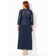 thumbnail image 2 of Catherines Women's Plus Size Petite Embroidered Jacket Dress, 2 of 6