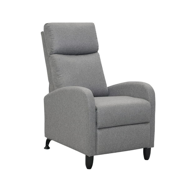 Sillón Reclinable Individual Midtown Concept Moderno Minimalista Gris