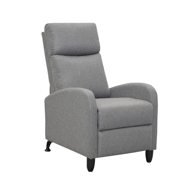 Sillón Reclinable Individual Midtown Concept Moderno Minimalista Gris