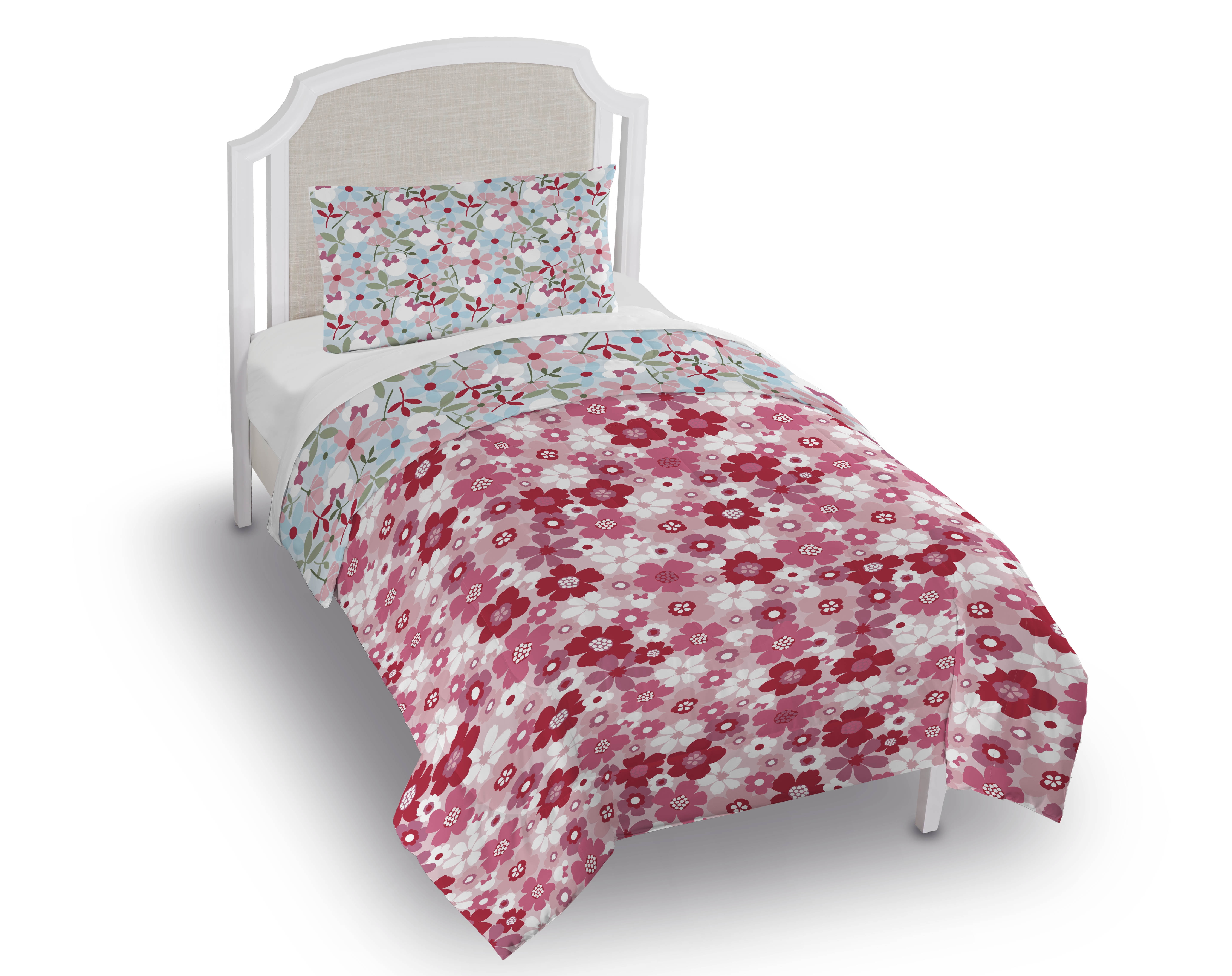 Minnie Mouse 2-Piece Reversible Comforter Set, Liberty Minnie, Multicolor, Disney, Twin/Full