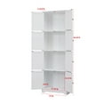 thumbnail image 4 of Pilaster Designs Burnham 4-tier Wood Kitchen Pantry Storage Cabinet in White, 4 of 4