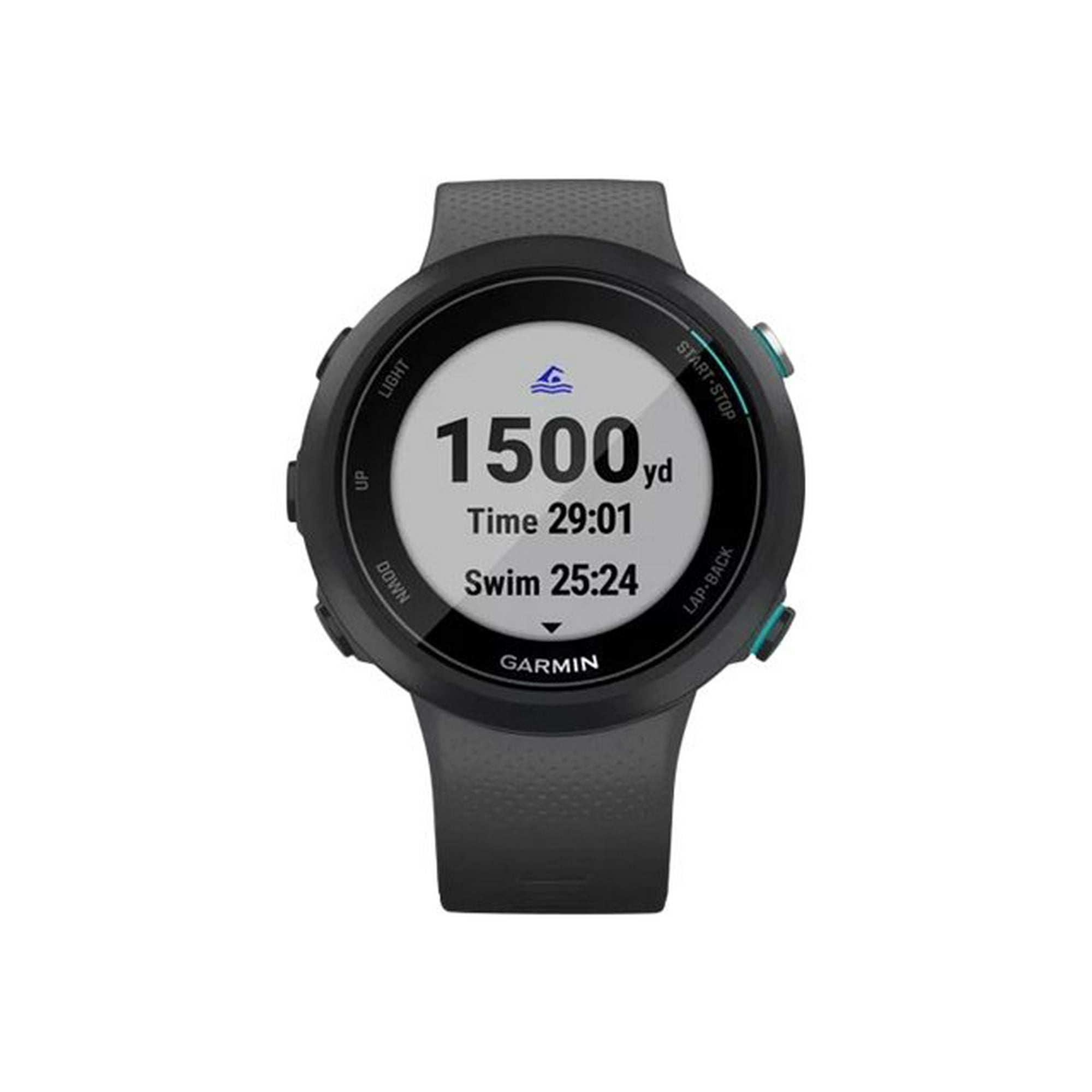 Garmin Swim 2 42 mm slate sport watch with band silicone slate wrist size 5.08 in 7.76 in display 1.04 Bluetooth ANT 1.27 oz Walmart