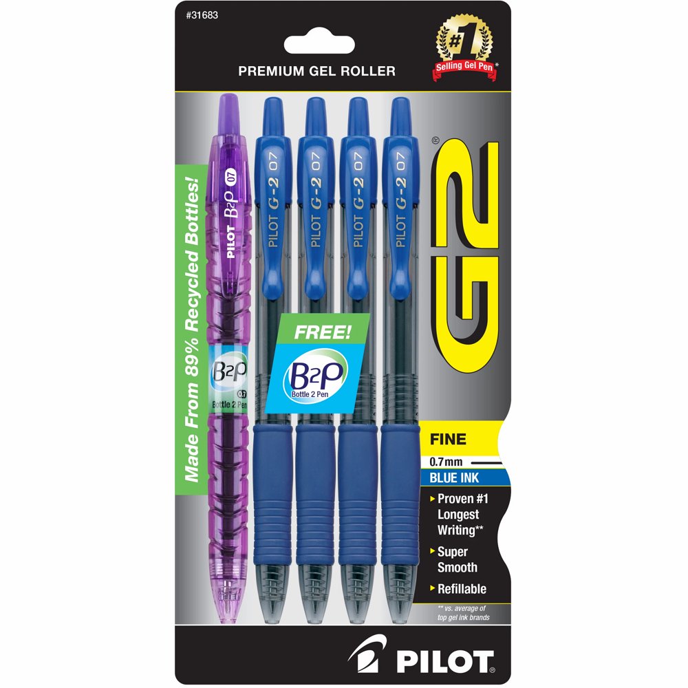 Pilot g2 07 blue pens Clearance