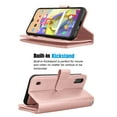 thumbnail image 3 of Njjex for Samsung Galaxy A11 A21 A01 A51 A71 4G 5G Cases Wallet, PU Leather [9 Card Slots] Credit Holder Folio Flip [Detachable] Kickstand Magnetic Phone Cover & Lanyard -Rose Gold, 3 of 5
