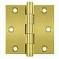 thumbnail image 2 of Deltana CSB33 3 X 3 Ball Bearing Square Corner Full Mortise Hinge - Brass, 2 of 2