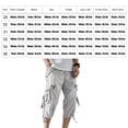 thumbnail image 4 of Sonducket Pantalones Cortos Casuales Para Hombres Tela Transpirable Bolsillos Prácticos Y Elegantes Pantalones Cortos Vintage Cargo De Verano Prendas para la parte inferior del cuerpo blanco 29, 4 of 6