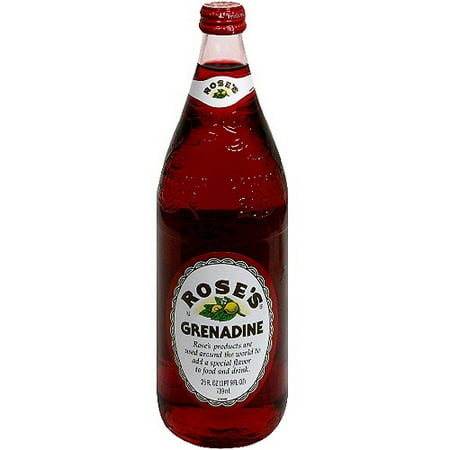 Rose's Grenadine Mixer, 25 oz (Pack of 12)
