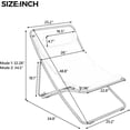 thumbnail image 2 of WAWOKV 2-Piece Outdoor Folding Chair, Rattan-Wrapped Patio Chair with 2-Position Adjustable Backrest, Thick Cushion & Detachable Headrest for Poolside, Beach, Backyard, Deck and Camping, 2 of 8