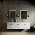 thumbnail image 2 of Tuckerton 72 in W x 22 in D White Double Bath Vanity, Carrara Marble Top and 34 in Mirrors, 2 of 10