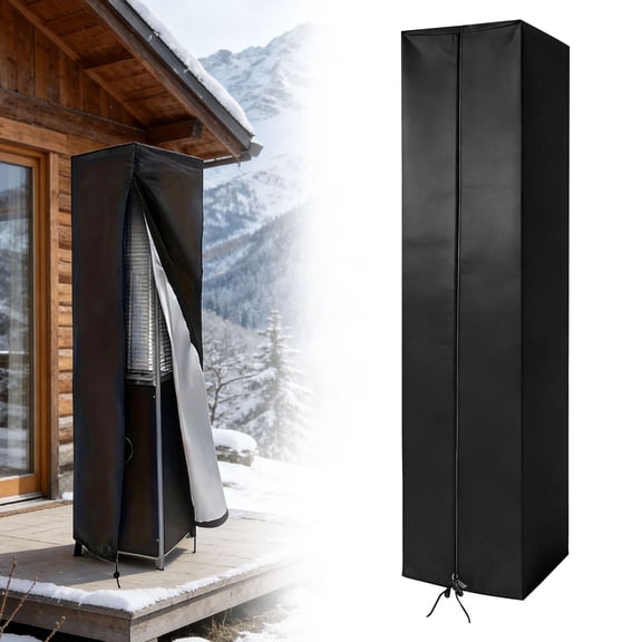 Patio Heater Cover, EEEkit Square Standing Patio Heater Protector for Outdoor Triangle Heater and Pyramid Torch, 24" x 21" x 87"
