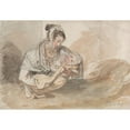 thumbnail image 2 of James Ward 24x18 Black Ornate Framed Double Matted Museum Art Print Titled: Mother and Infant (ca. 1798), 2 of 5