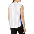 thumbnail image 2 of Intensity N74051122XL Womens Dazzle V-Neck Spike Sleeves Top, White & Royal - 2XL, 2 of 2