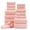 Pink, variant on Covina Home 18 Piece Bath Towels Set,100% Microfiber Family Bathroom Towel with Hanging Loops-6 Bath Towels,6 Hand Towels,6 Washcloths,Quick Dry Highly Absorbent Shower Towel for Bathroom,Hotel,Spa
