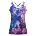 thumbnail image 3 of Aoochasliy Tank Tops for Women Clothes Women's Personalized Printing Tie Back Satin Cami Bandana Tops Sling Strap Vest, 3 of 7