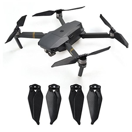 rcgeek carbon fiber propellers 8331 low noise blades foldable quiet props quick release replacement for dji mavic pro platinum mavic pro propellers, 2 pairs