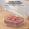 thumbnail image 4 of Rkxzt Food Box,Refrigerator Food Storage Container Meat Vegetable Organizer Box 1 Pack,Bento Boxes|Plastic,Lucency, 4 of 8